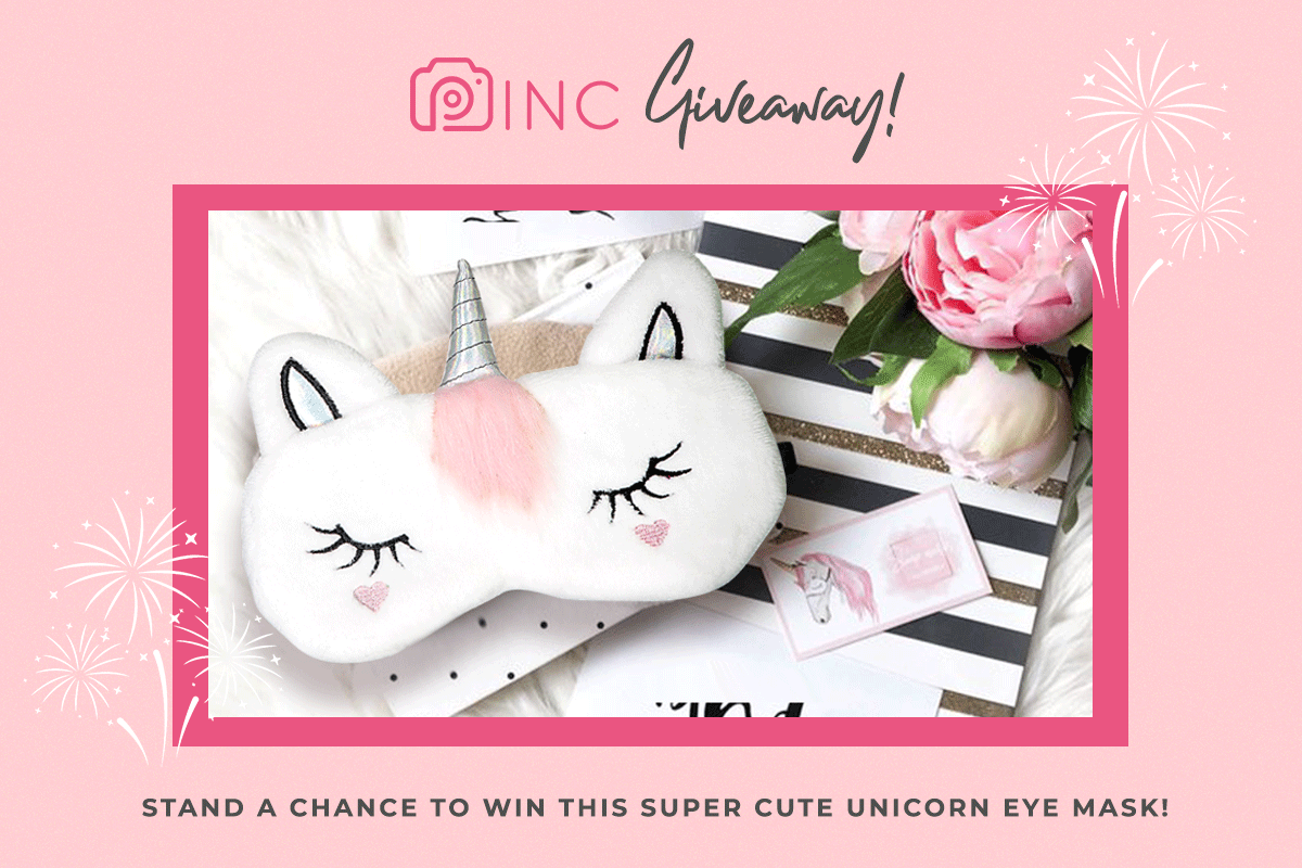 Unicorn eye mask giveaway People's Inc.