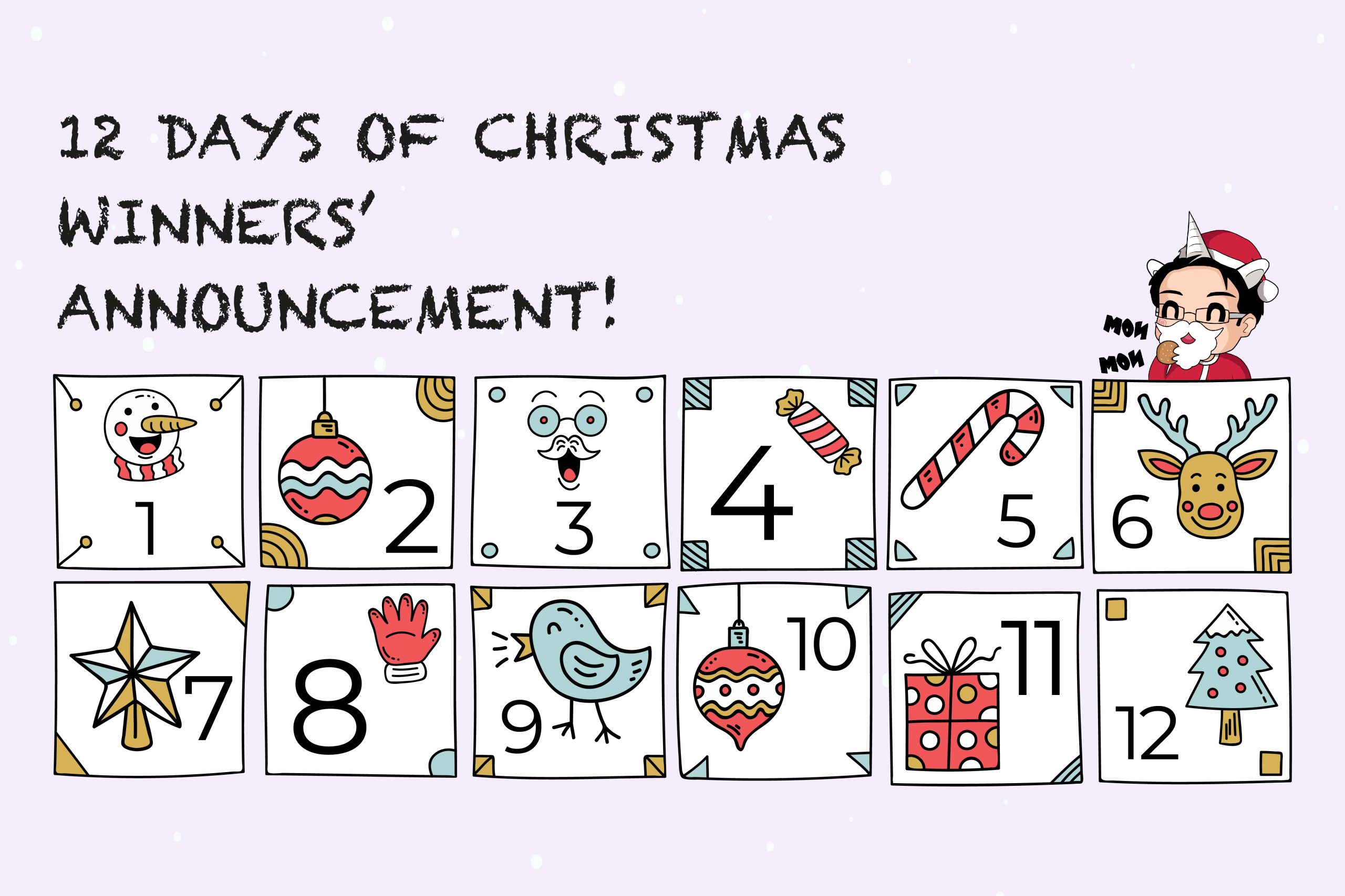 Announcing the WINNERS of PINC’s 12 Days of Christmas Giveaway